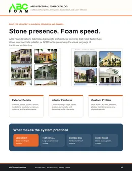 Architectural Foam Overview