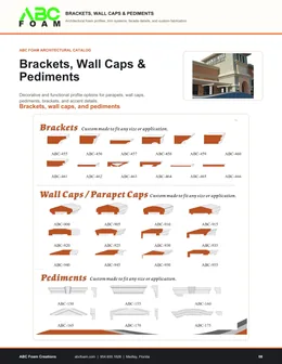 Brackets, Wall Caps & Pediments